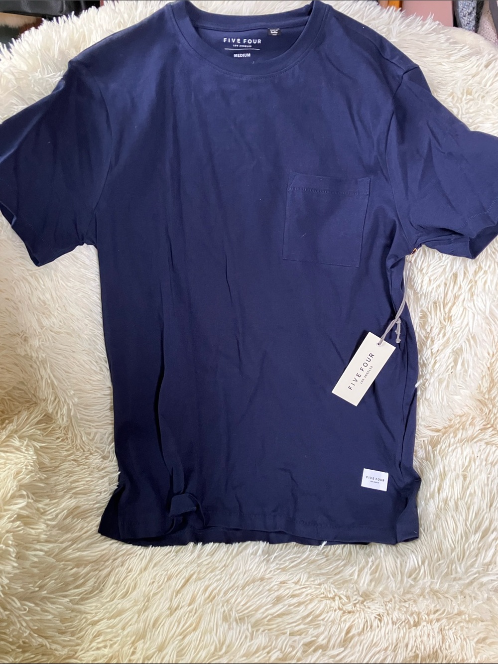 Five Four Men's Navy Short-Sleeve Pocket Tee